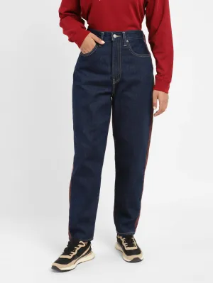 Women's 80s Colorblock Tapered Fit High Rise Jeans