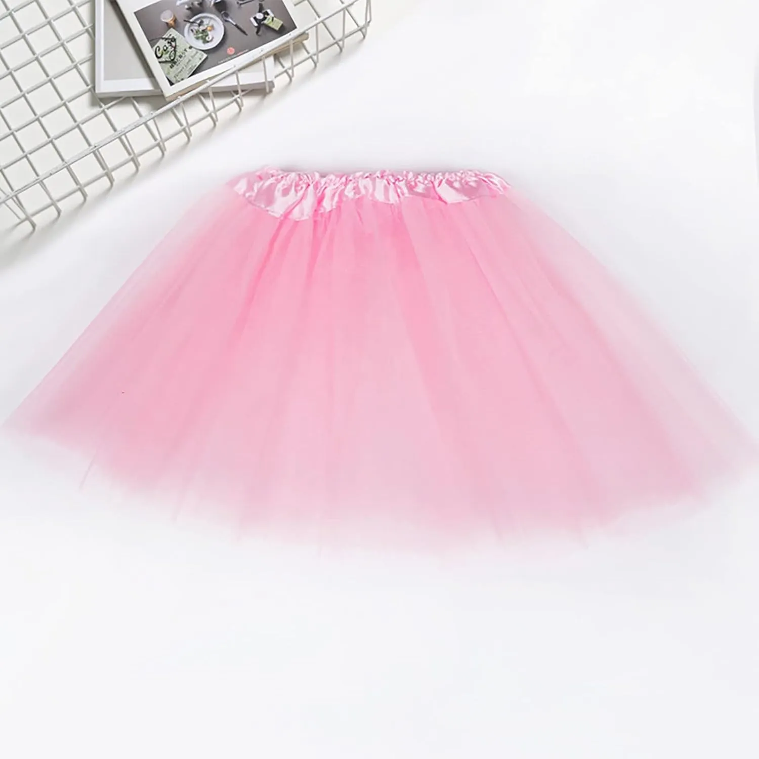 Women's A-Line High Waisted Midi Skirt Womens Candy Color Skirts Chic High Waisted A Line Skirts Layered Pleated