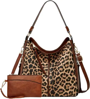 Women's Fashion Vegan Leather Totes 3pcs Handbag Large Crossbody Shouler Bag Purse Travel Top Handle Satchel