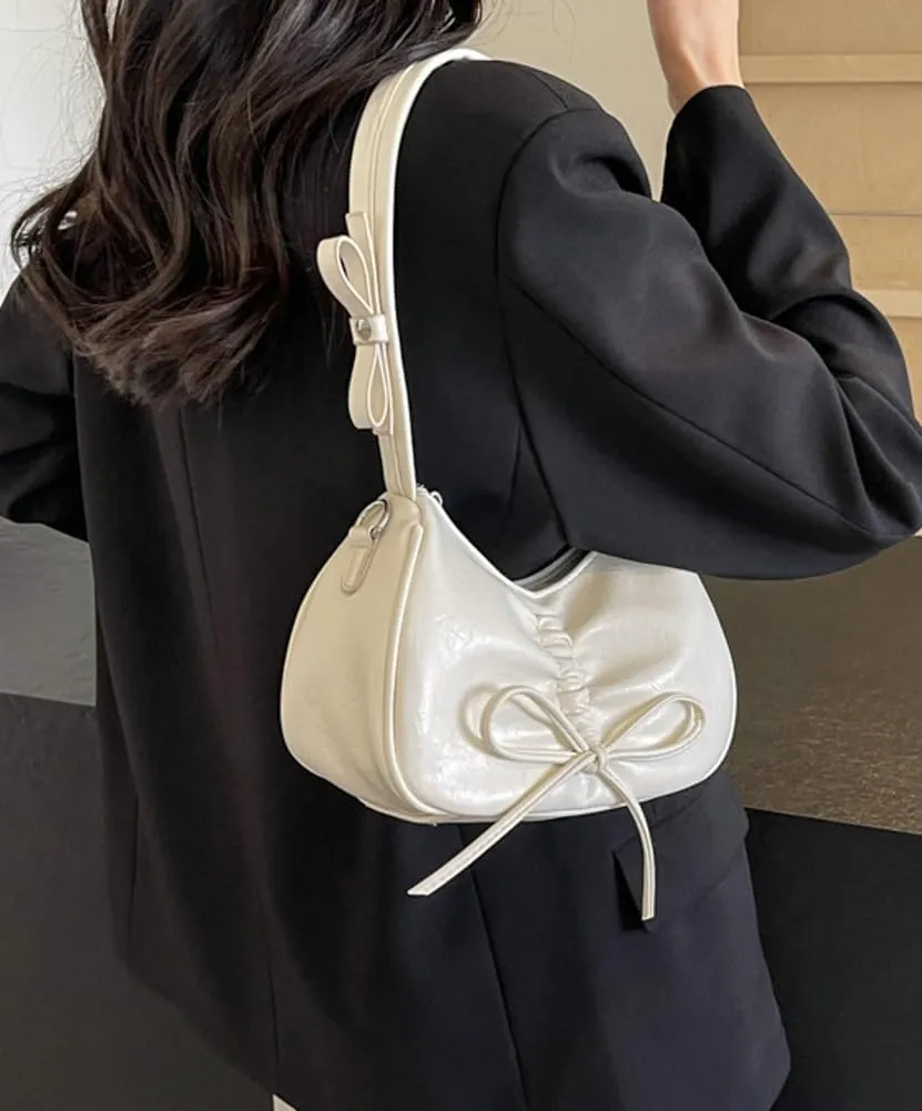 Womens Shoulder Crossbody Bag Trendy Vegan Leather Tote Dumpling Purses Y2k Small Handbag Armpit Bag Top Handle Satchel