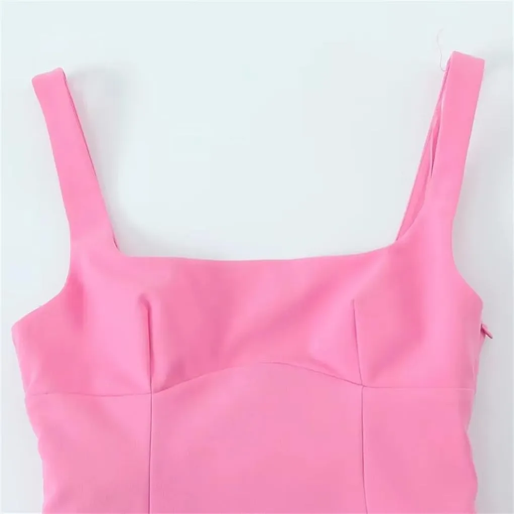 Women's Solid Color Camisole with Bowknot On The Back