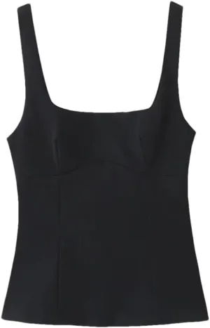Women's Solid Color Camisole with Bowknot On The Back