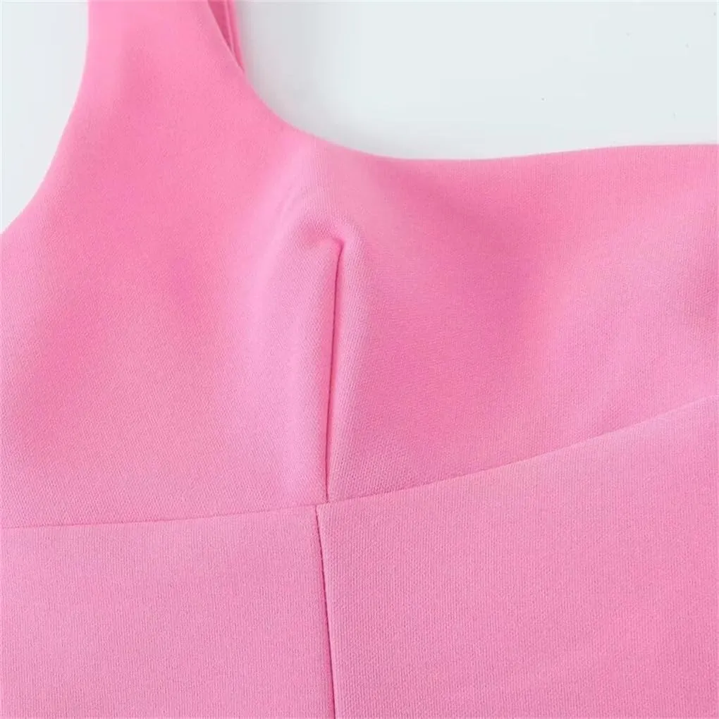 Women's Solid Color Camisole with Bowknot On The Back