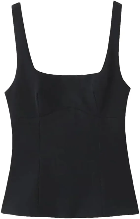 Women's Solid Color Camisole with Bowknot On The Back