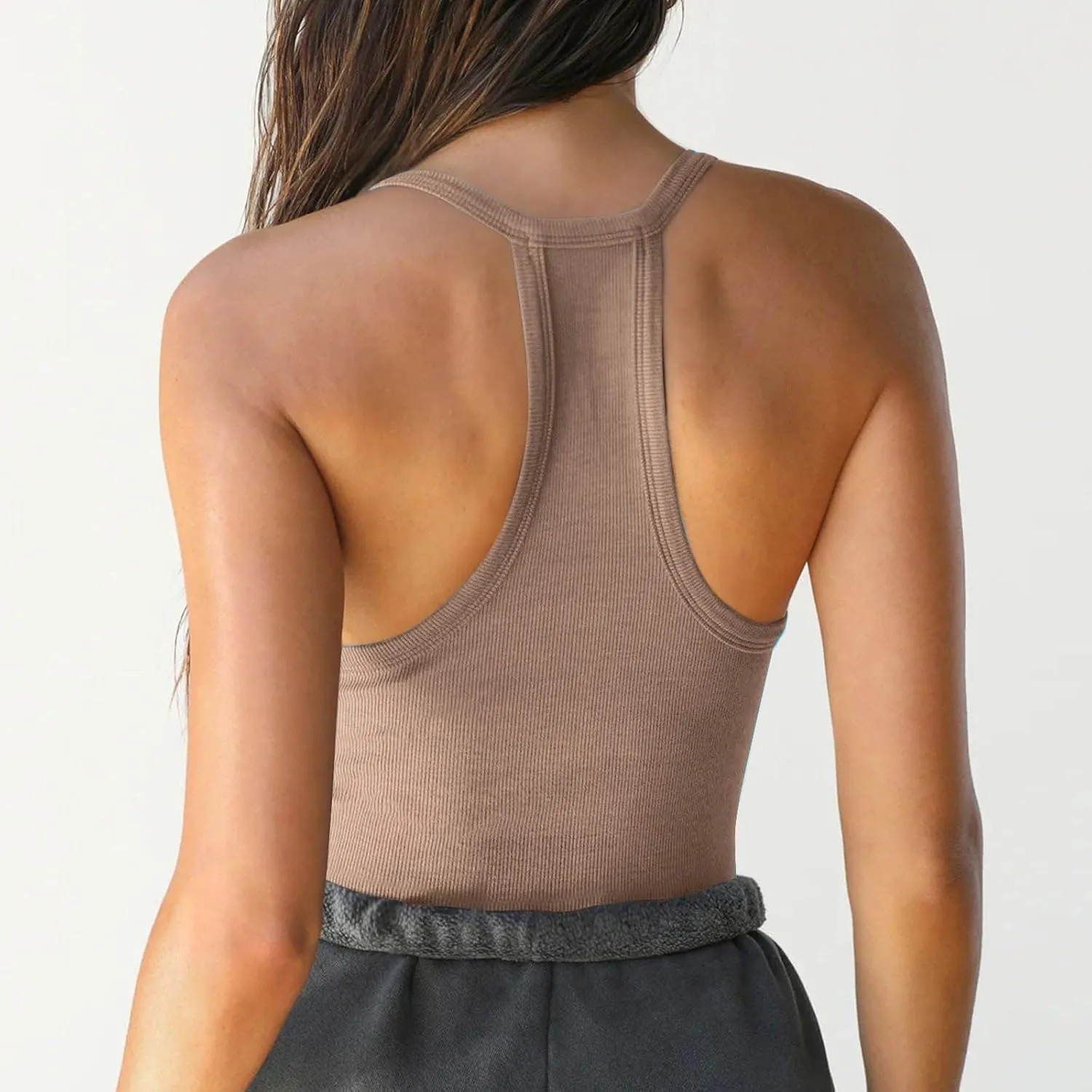 Women's Tank Tops Summer Spaghetti Strap Spring Shirts Deep V Neck Beach Vacation 2025 Casual Camisole