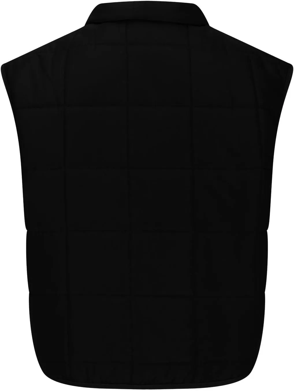 XUNRYAN Womens Puffer Vest Winter Warm Coats Quilted Lightweight Jacket Sleeveless Full Zip Cotton Outerwear Padded Gilet