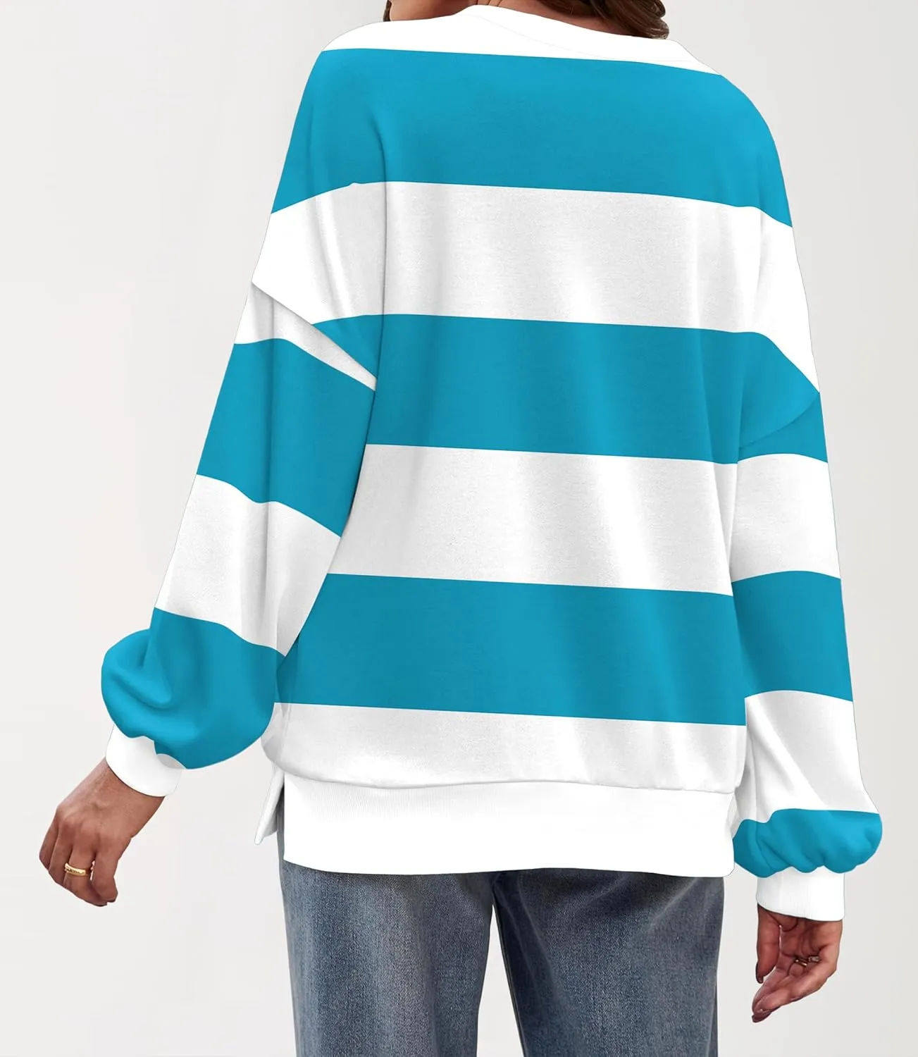 Zeagoo Women Crewneck Sweatshirts Pullover Tops Long Sleeve Shirts Loose Fit Tops Casual Fall Outfits Y2K Clothes 2024