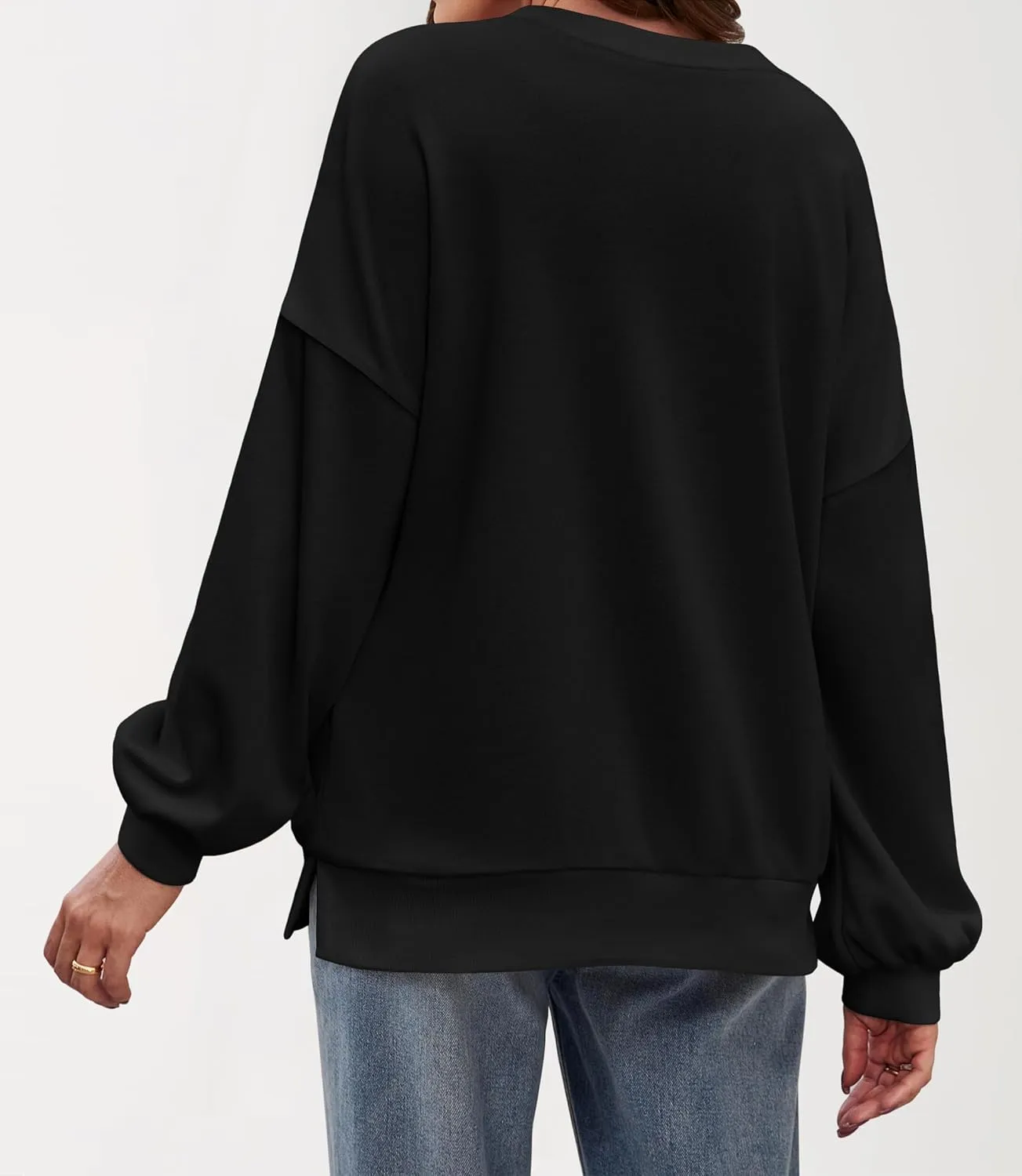 Zeagoo Women Crewneck Sweatshirts Pullover Tops Long Sleeve Shirts Loose Fit Tops Casual Fall Outfits Y2K Clothes 2024